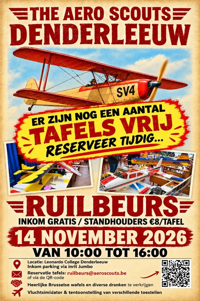 Ruilbeurs 2026 The AeroScouts, Ophalen, Nieuw