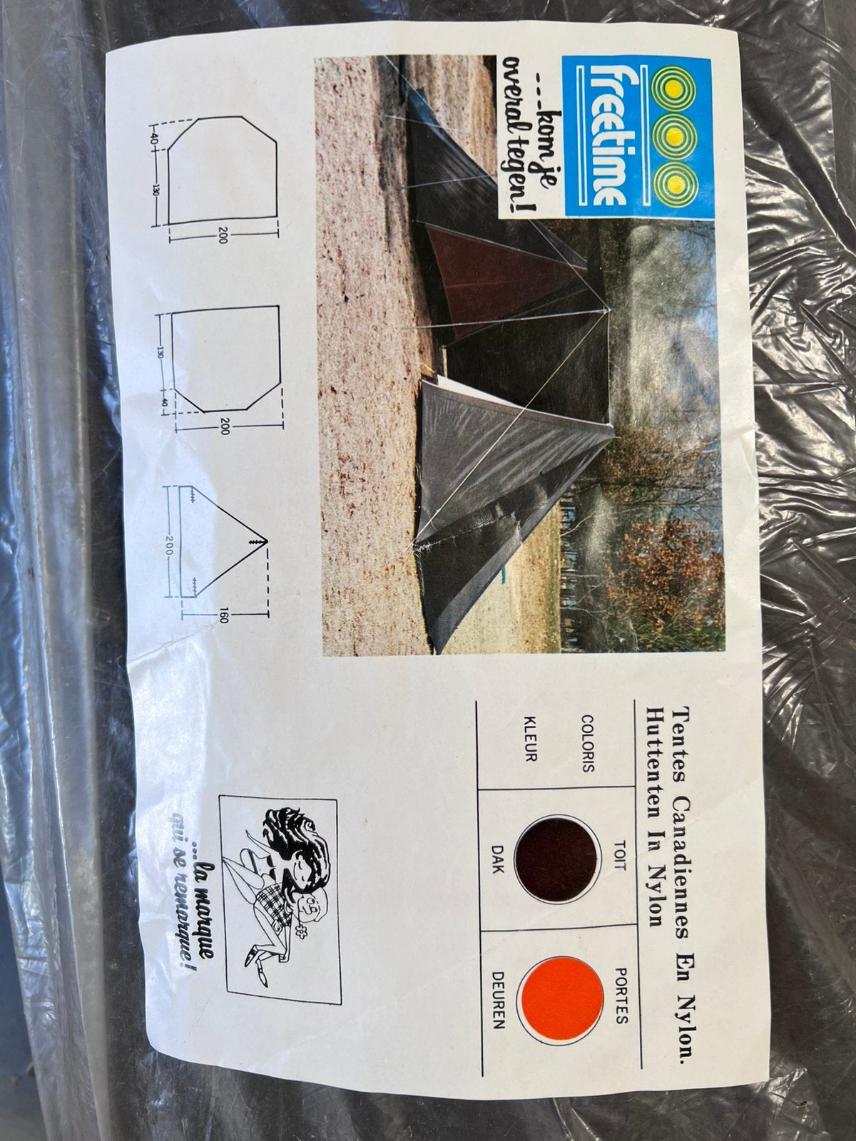 Tent nieuw - nylon 2 compartimenten, Caravans en Kamperen, Tenten, Ophalen of Verzenden, Nieuw, Tot en met 4