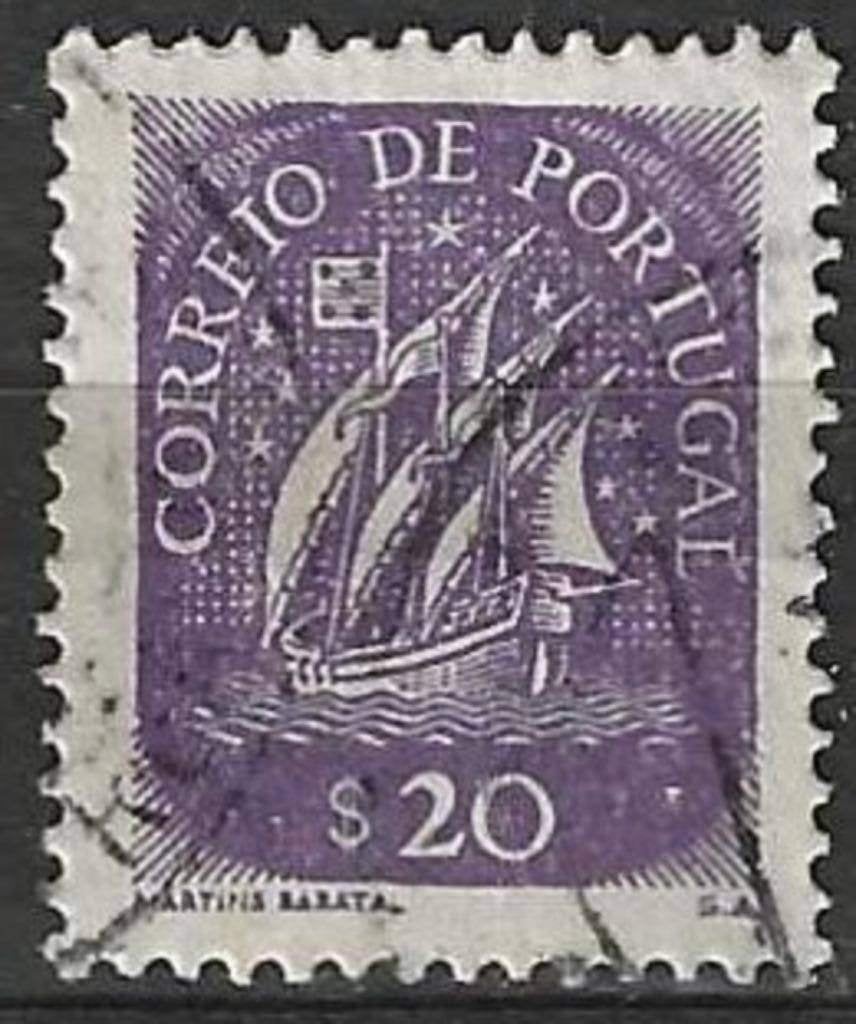 Portugal 1943 - Yvert 631 - Caravelle - 20 s. (ST), Envoi, Portugal, Affranchi