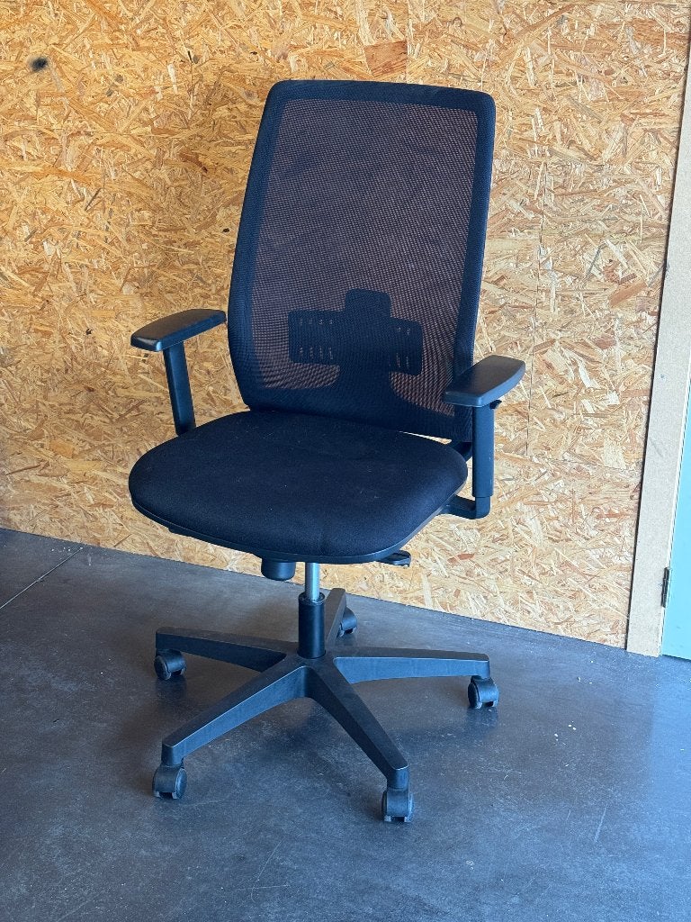 Bureaustoel ergonomisch OMS, Ophalen, Zwart, Zo goed als nieuw, Bureaustoel