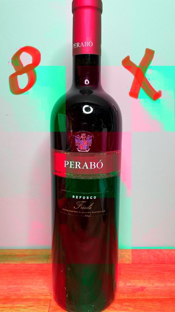 8 x perabo refosco 2009, Collections, Vins, Enlèvement, Vin rouge