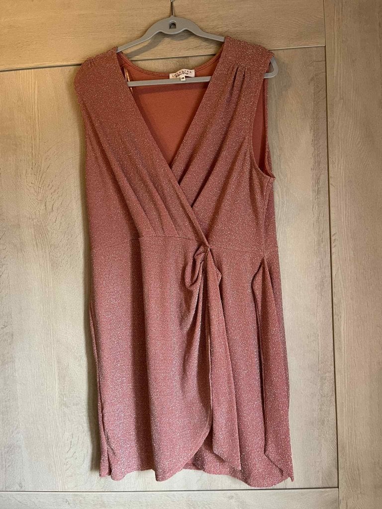 kleed roze lola liza stretch 48 als nieuw, Lola & Liza, Jurk, Ophalen of Verzenden, Zo goed als nieuw