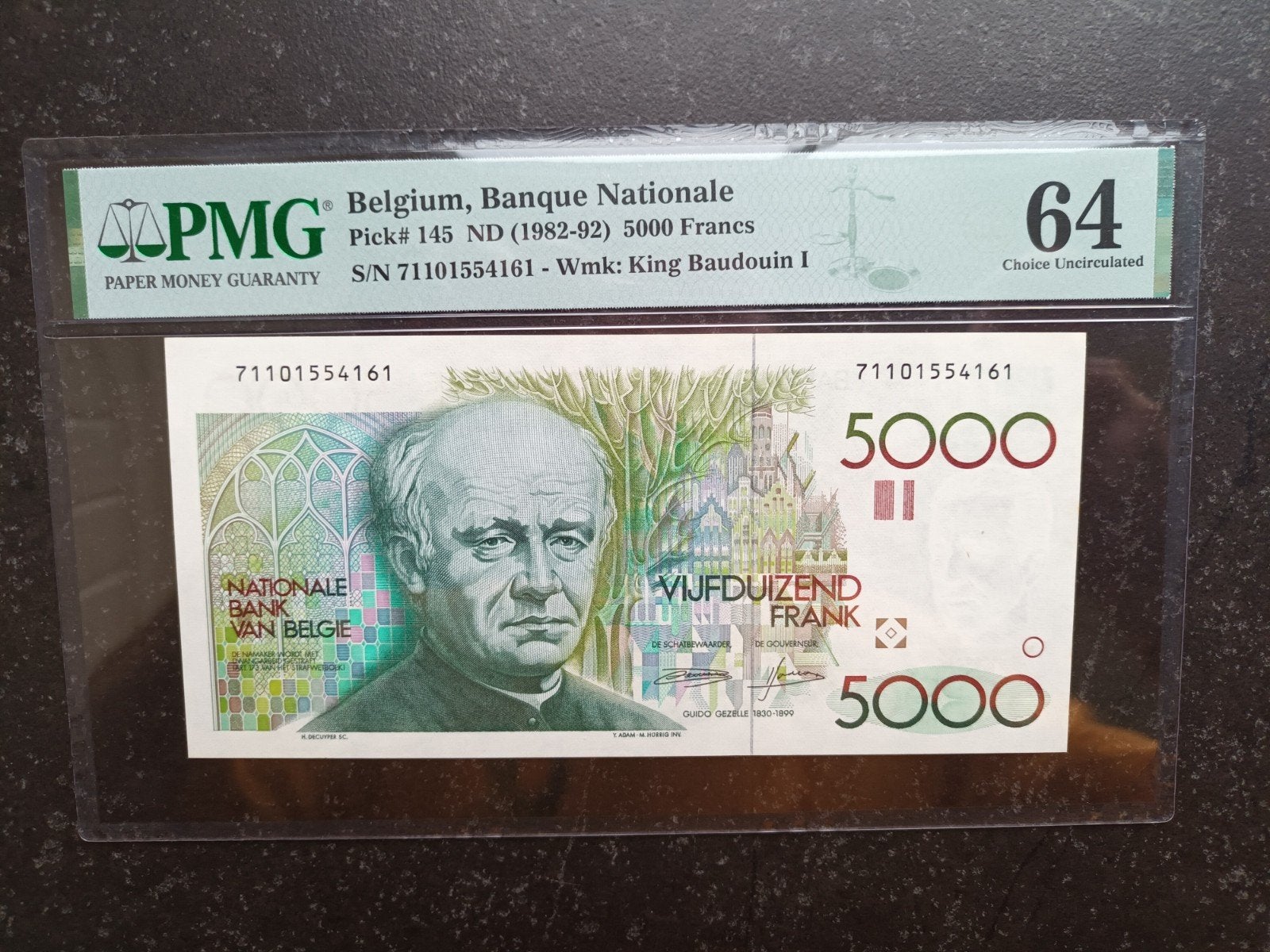 FDC 5000 francs Demanet-Godeaux de qualité supérieure, Enlèvement ou Envoi, Billets en vrac