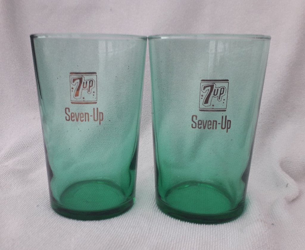 Vintage Glas van 7Up - 2 stuks, Verzamelen, Ophalen of Verzenden, Nieuw
