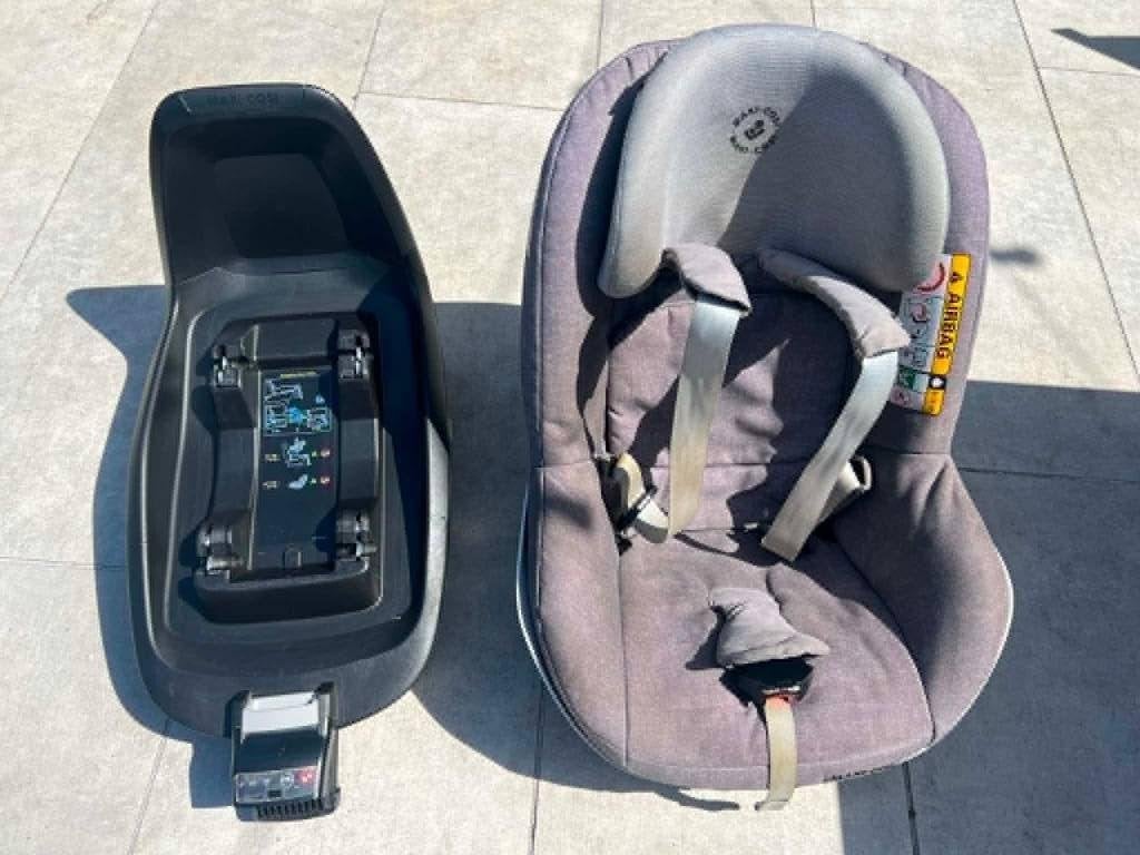 autostoel + isofix basis, 0 à 18 kg, Enlèvement, Utilisé, Isofix