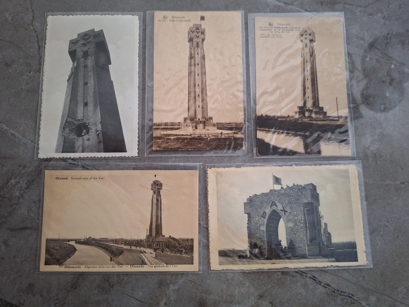 kaarten van de ijzertoren ., Verzamelen, Gebruikt, Ophalen of Verzenden, 1940 tot 1960, Gebouw