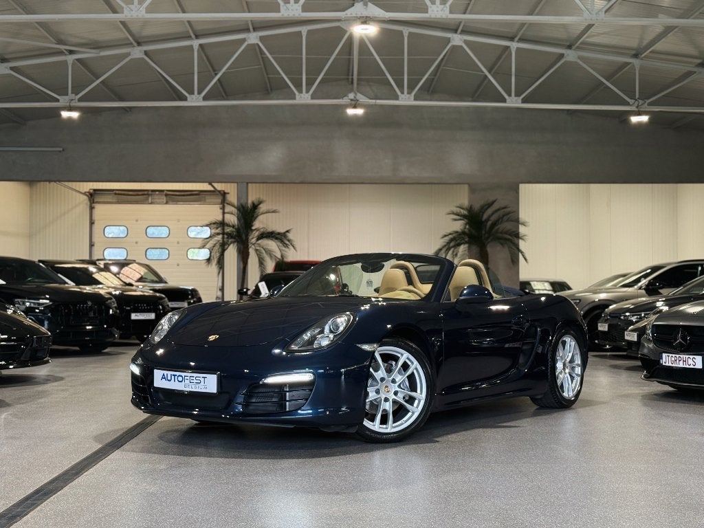 Porsche Boxster 2.7i PDK, Auto's, Porsche, Automaat, Achterwielaandrijving, Cabriolet, Blauw