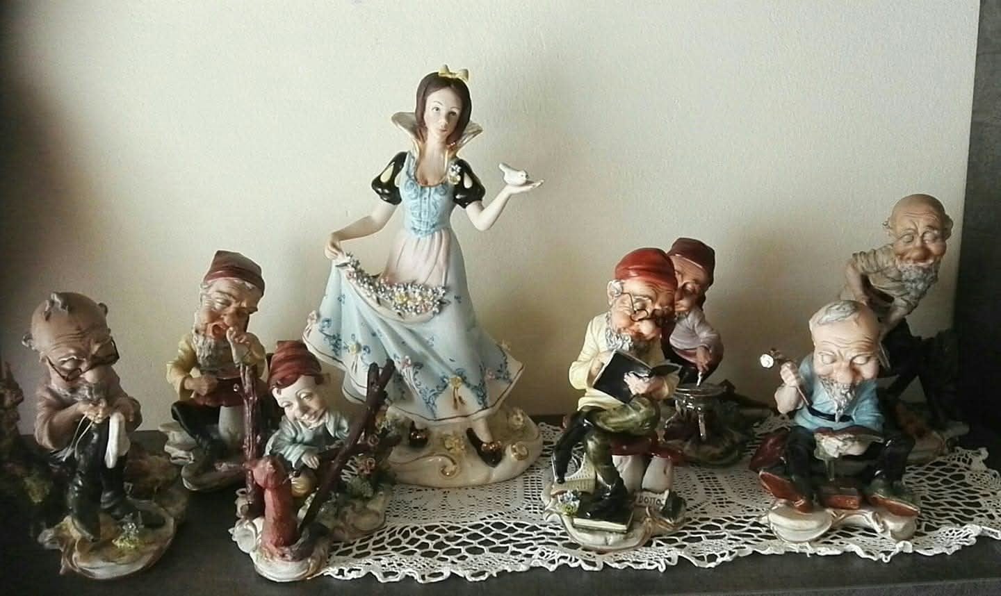 Pot à neige en porcelaine avec sept nains - parfait état, Collections, Enlèvement, Comme neuf, Humain