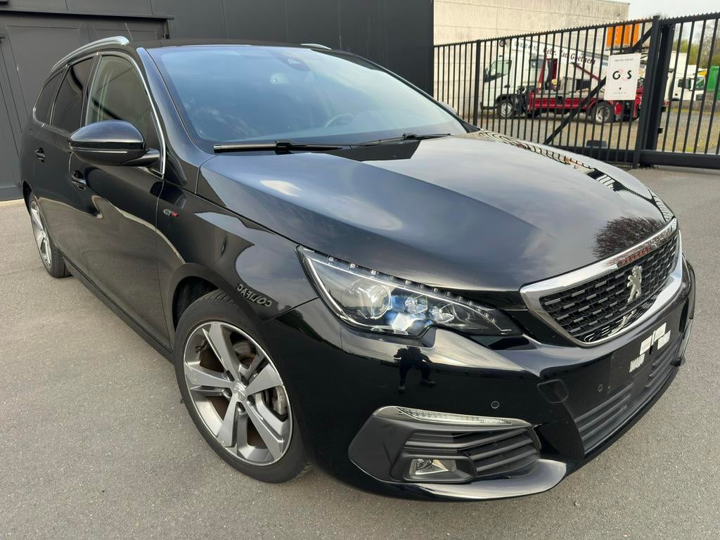 Peugeot 308 1.2 Benzine GT-Line 2021/ 50 500 km/ Btw aftrekb, Auto's, Zwart, Particulier, Lane Keeping Assist, BTW verrekenbaar