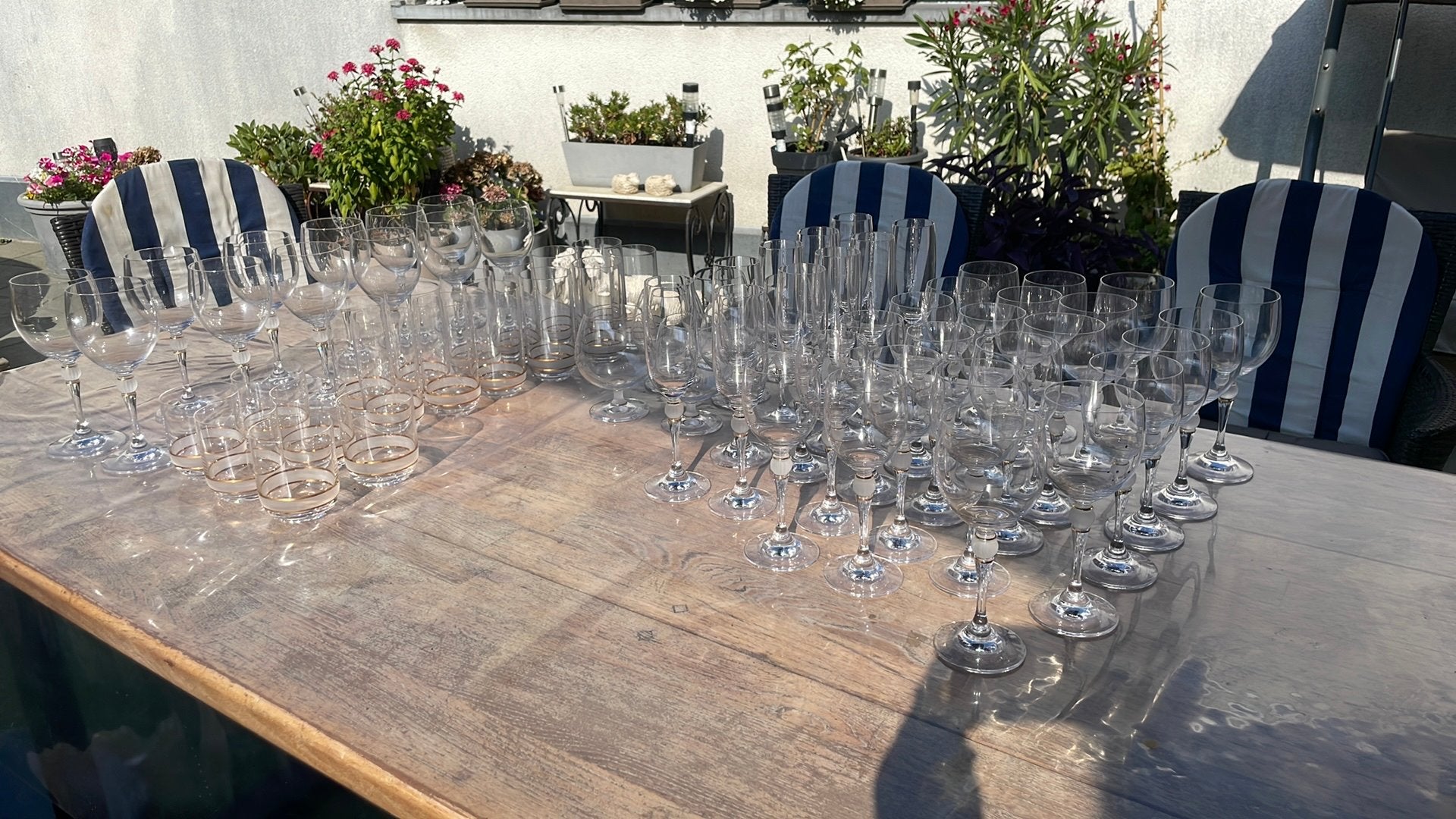 Kristalen glasservies, Huis en Inrichting, Keuken | Servies, Ophalen, Zo goed als nieuw