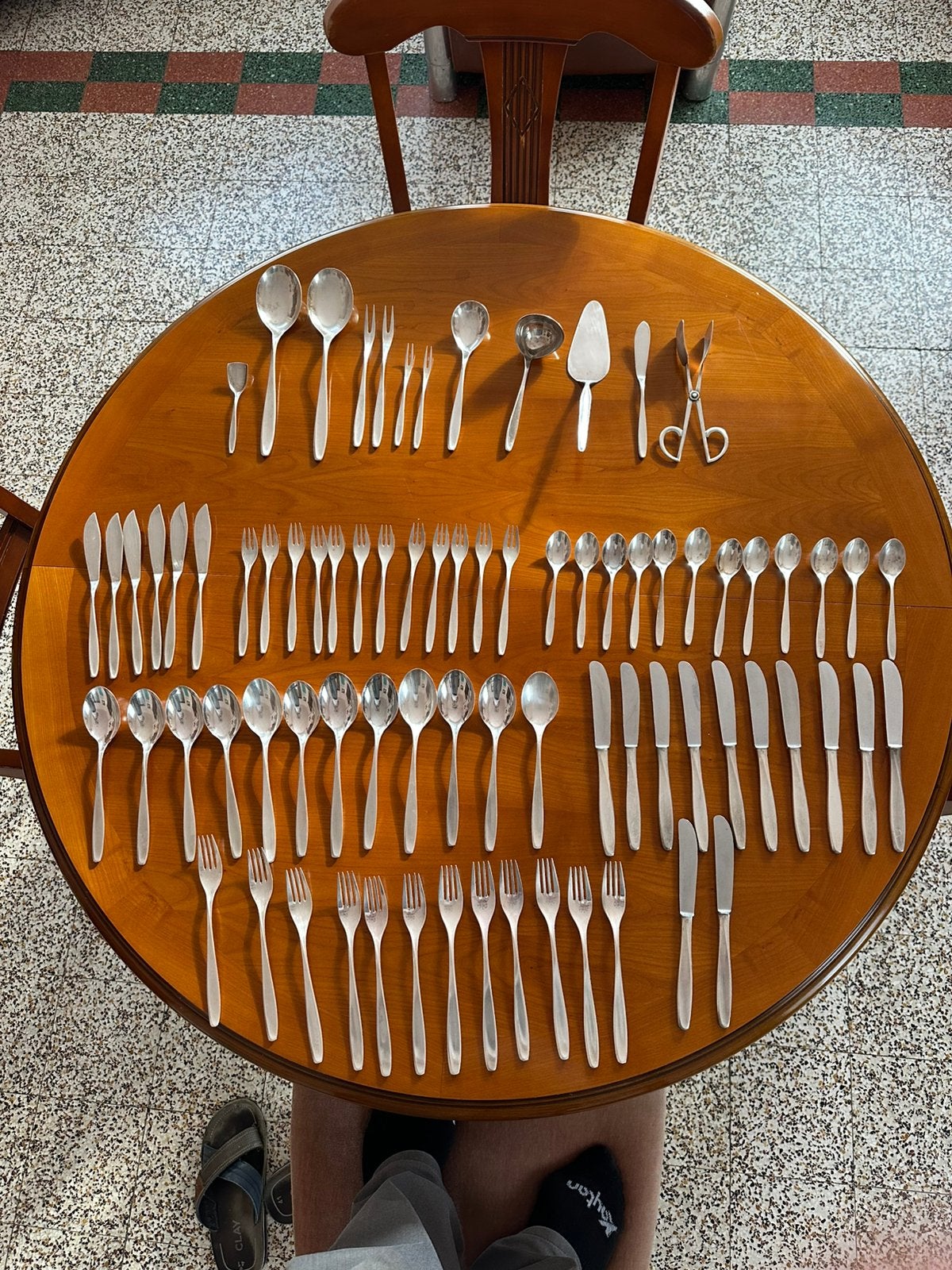 Ménagères de 78 pièces en argent wmf, Enlèvement