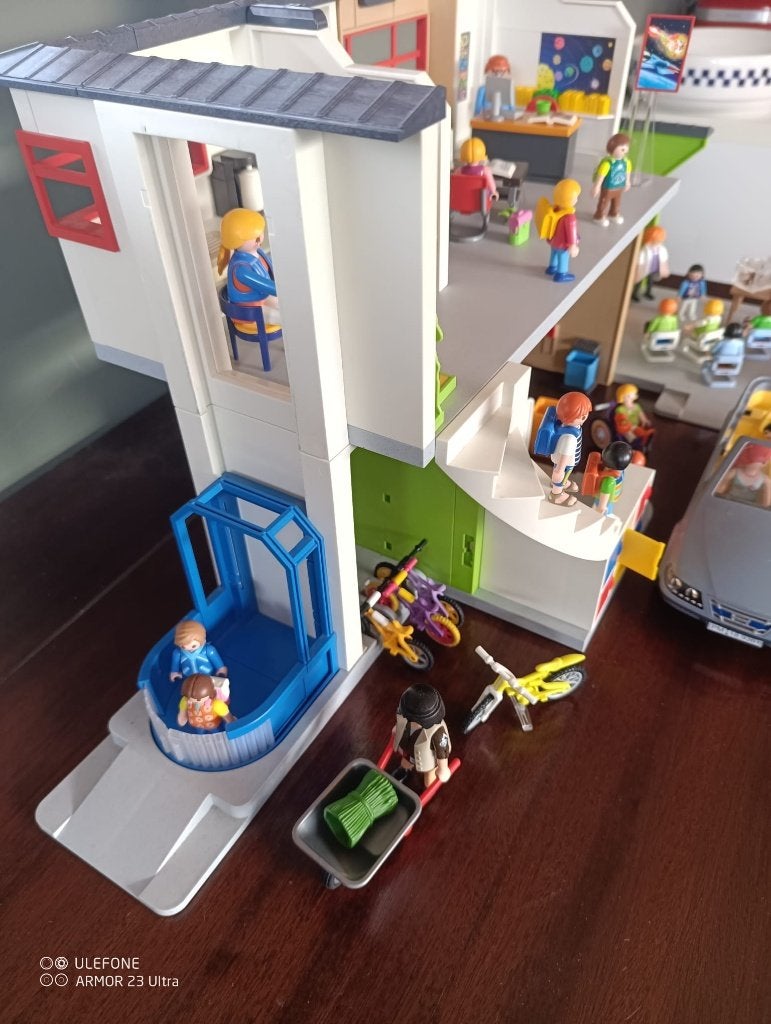 Playmobil school, Ophalen, Gebruikt, Gebouw, Losse onderdelen