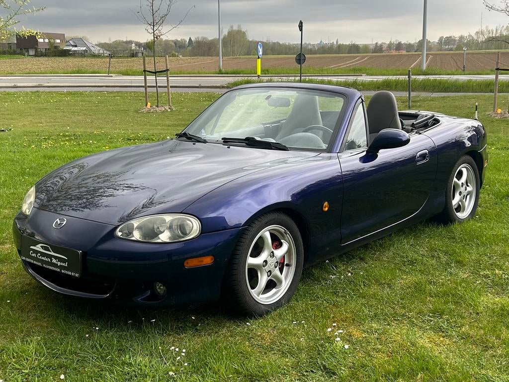 Mazda MX5 NBFL 1.6i Silver Blues edition, Autos, Mazda, Cuir, Entreprise, Boîte manuelle, 2 portes