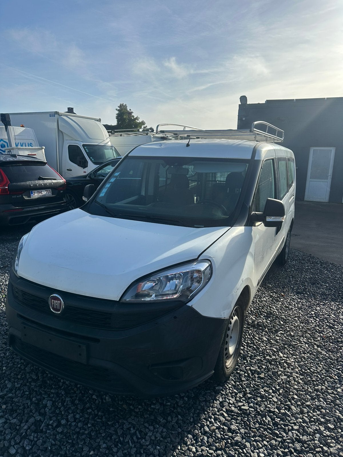 Fiat doblo euro6b lichte vracht mag weg, Auto's, Voorwielaandrijving, Stof, Wit, Bedrijf