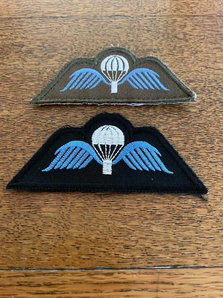 Para A wings kaki - zwart stof, Verzamelen, Militaria | Algemeen, Verzenden, Rijkswacht
