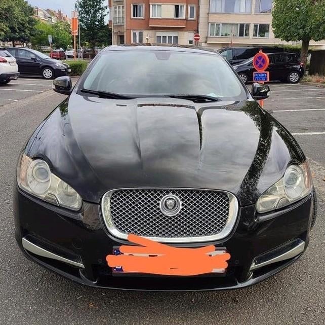 Jaguar XF 2.7 Bi-Turbo 207cv V6, prête à immatriculer, CT ok, Cuir, Achat, Entretenue par le concessionnaire, Noir
