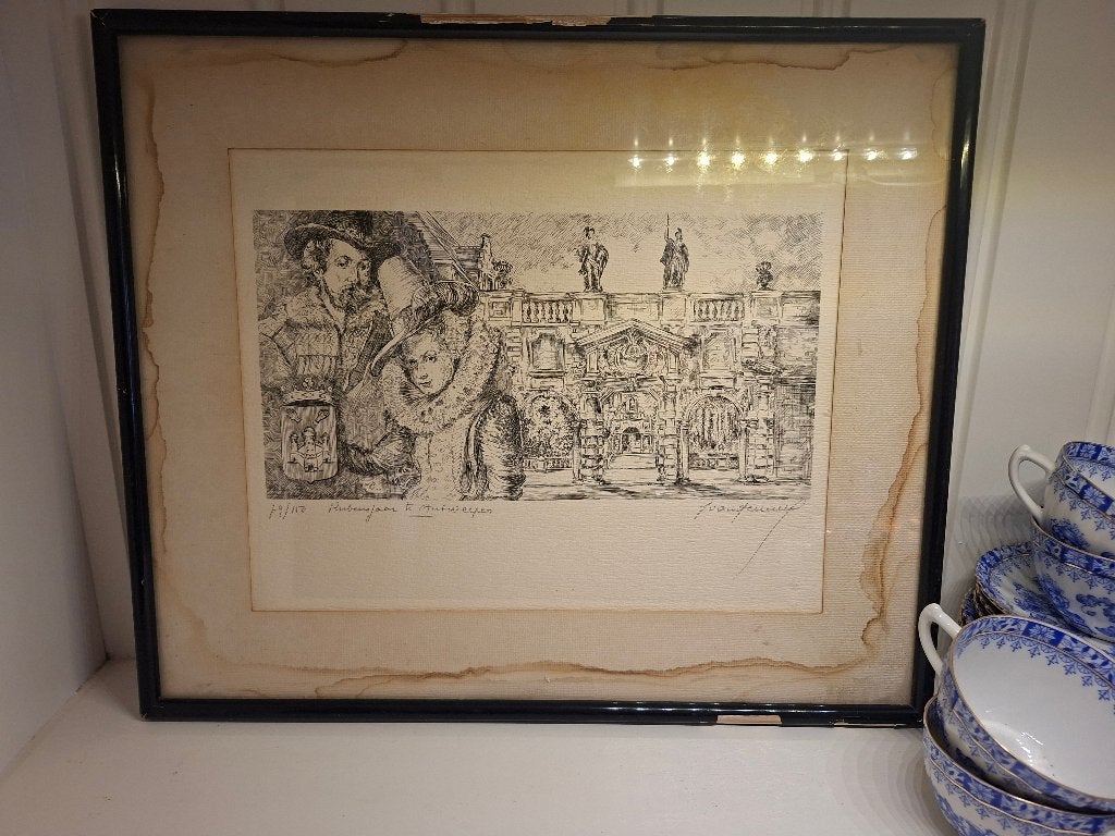 Rubensjaar te Antwerpen  tekening, Ophalen, Tekening