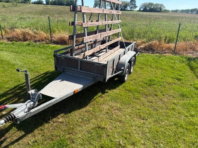 geremde dubbelasser extra lange versie topstaat, Auto diversen, Aanhangers en Bagagewagens, Ophalen, Gebruikt