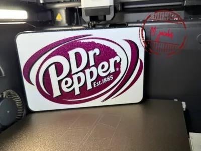 Dr Pepper lichtreclame met LED verlichting. Nu €29,95, Ophalen of Verzenden, Nieuw, Lichtbak of (neon) lamp
