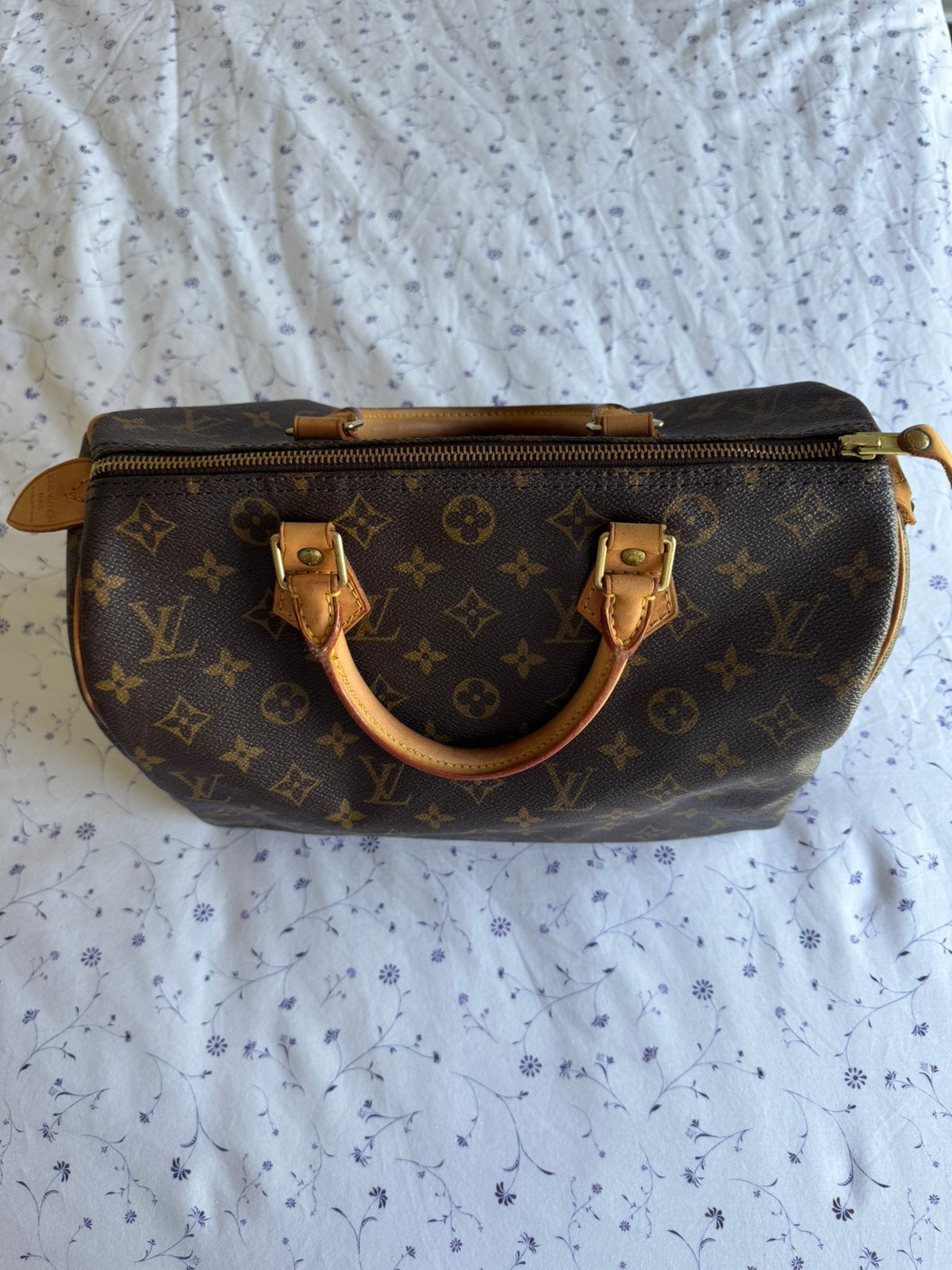 Louis vuitton speedy 25, Handtassen en Accessoires, Tassen | Damestassen, Ophalen, Gebruikt, Handtas
