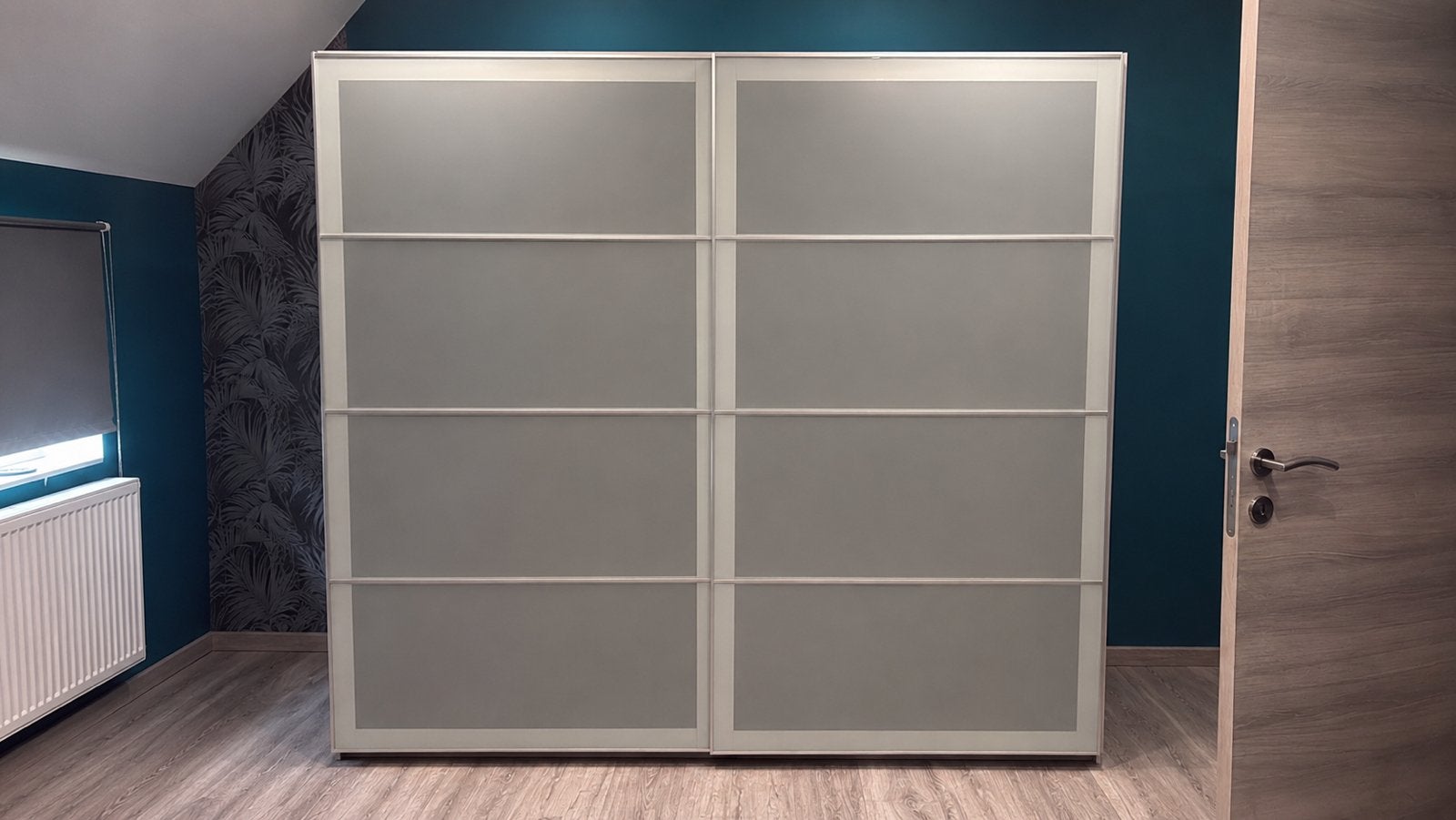 Armoire pax ikea avec porte coulissante, Enlèvement, Comme neuf, Verre
