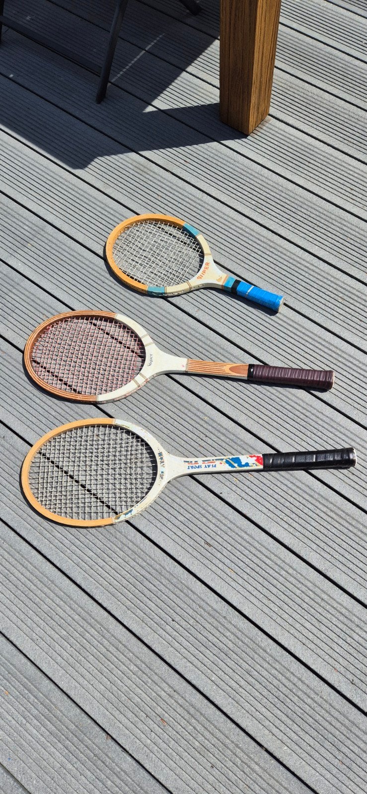 Vintage tennis raketten, Sports & Fitness, Tennis, Enlèvement ou Envoi