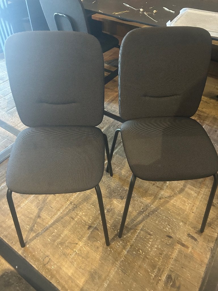 Eetkamerstoelen, Huis en Inrichting, Ophalen, Gebruikt, Grijs, Vijf, Zes of meer stoelen