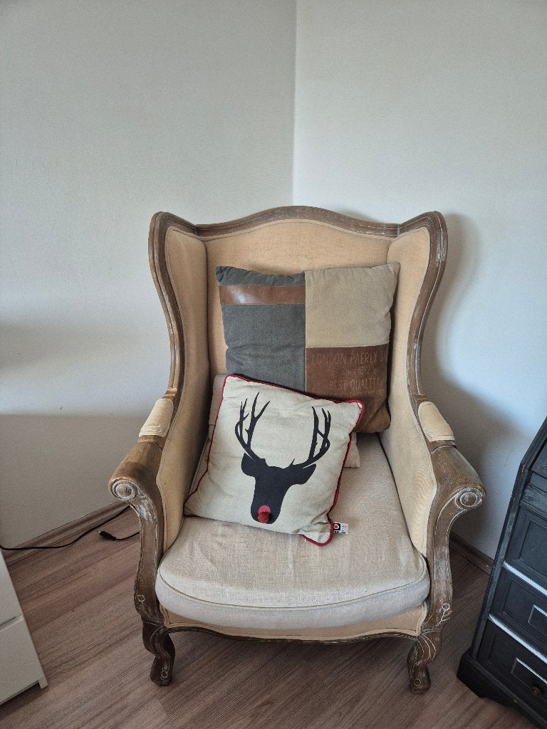 Fauteuil et repose pied, 75 à 100 cm, Enlèvement, Utilisé, 75 à 100 cm
