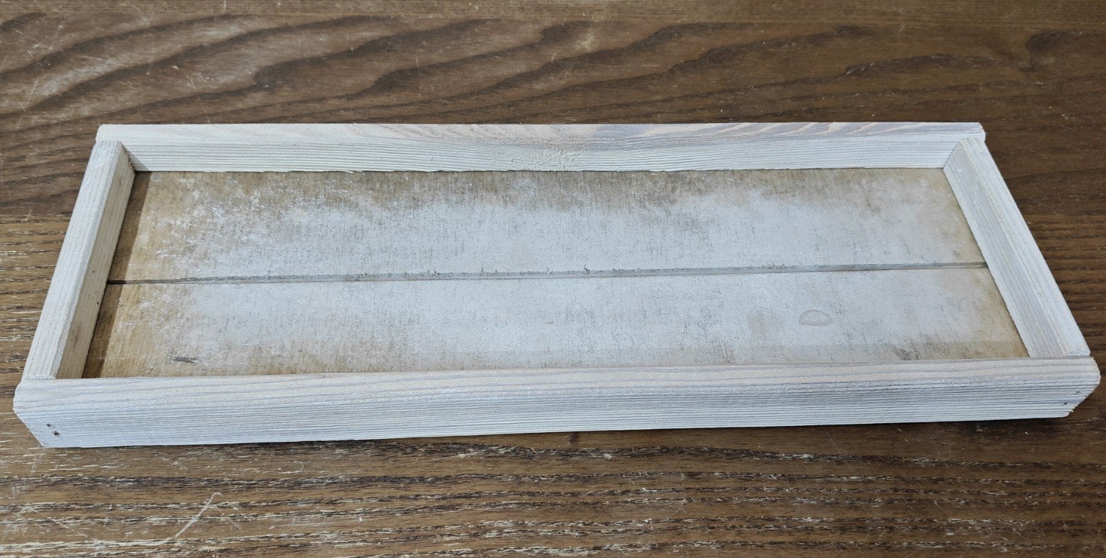 Houten dienblad / sierschotel wit, Ophalen, Zo goed als nieuw, Dienblad, Rechthoekig