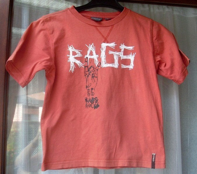 T-shirt van Rags industry maat XS, Kinderen en Baby's, Gebruikt, Ophalen of Verzenden, Rag industry, Shirt of Longsleeve
