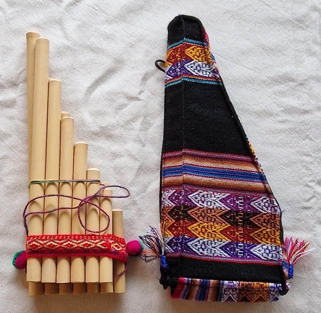 Flûte de pan du Pérou - Avec étui - Nouveau, Musique & Instruments, Envoi, Neuf
