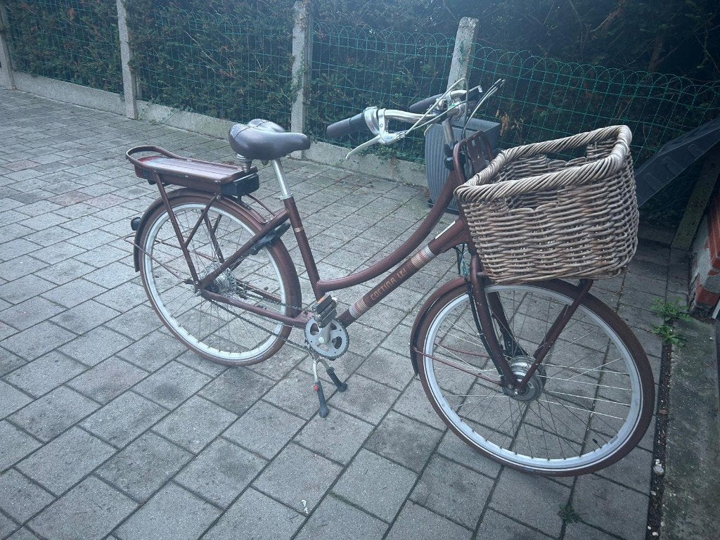 Cortina E-U4 transport damesfiets elektrisch, Gebruikt, Versnellingen, Minder dan 47 cm, Schijfrem