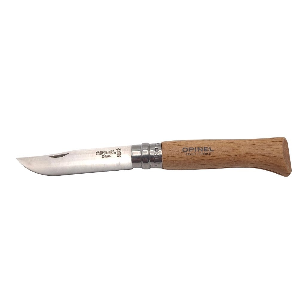 Acier inoxydable Opinel n 08 — Classe B, Caravanes & Camping, Outils de camping, Enlèvement ou Envoi, Comme neuf