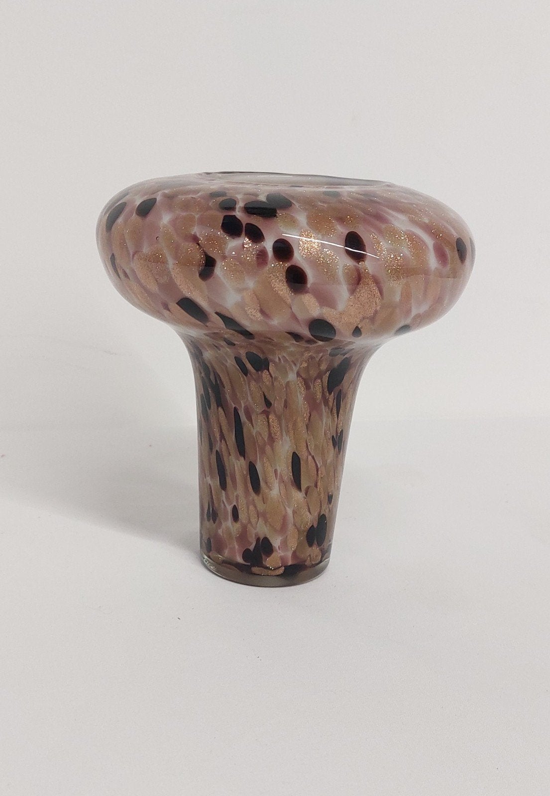 design vaas glas, Meerkleurig, Ophalen of Verzenden, 20 cm, Glas