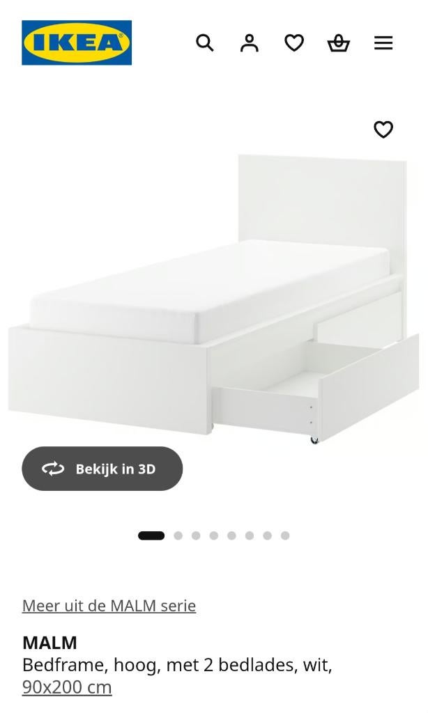 Bed met 2 lades en kledingkast - 2 sets!, Ophalen, Overige materialen, 90 cm, Eenpersoons