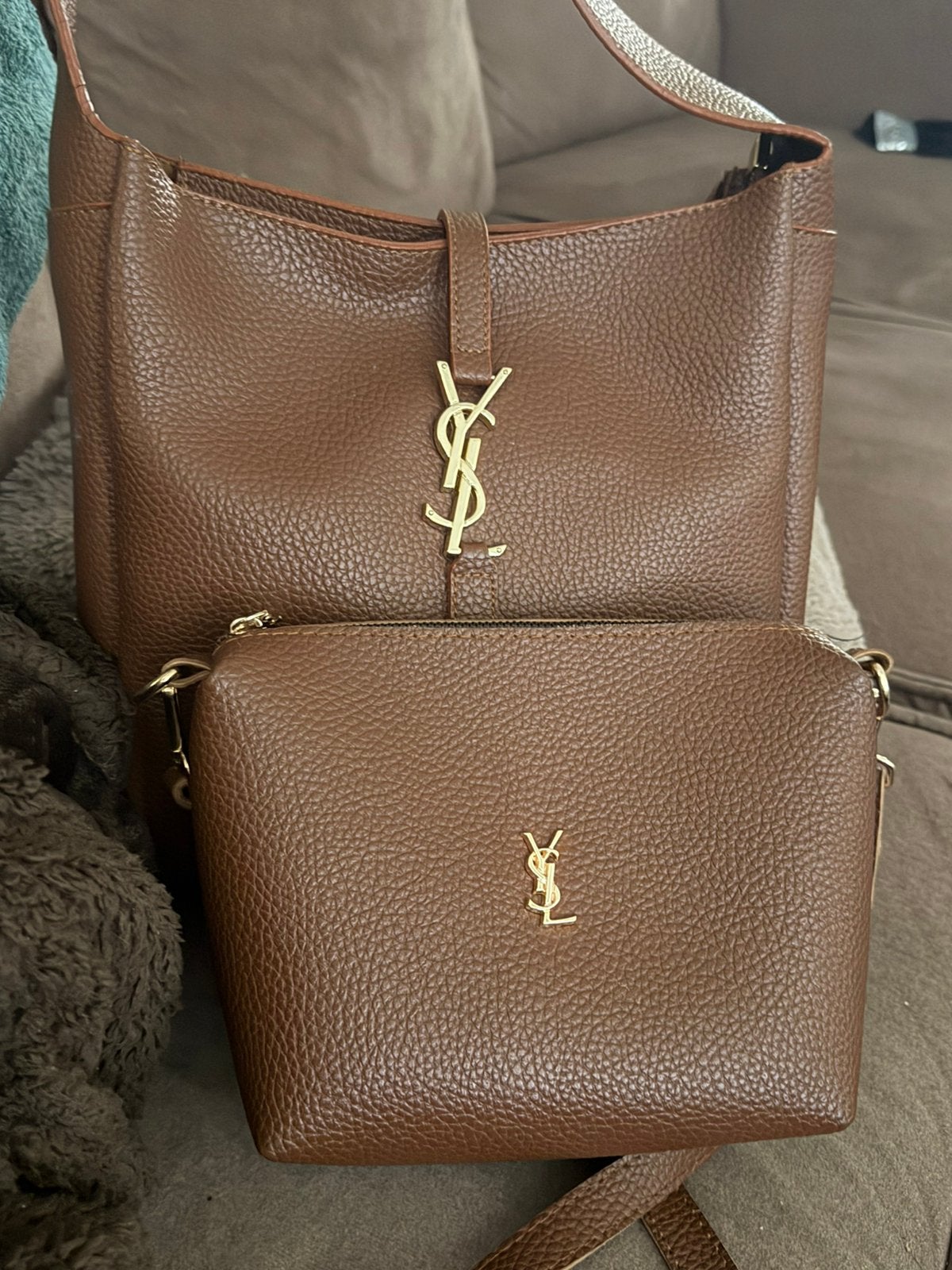 Yves saint laurent tas met een kleine tas, Ophalen, Zo goed als nieuw, Handtas