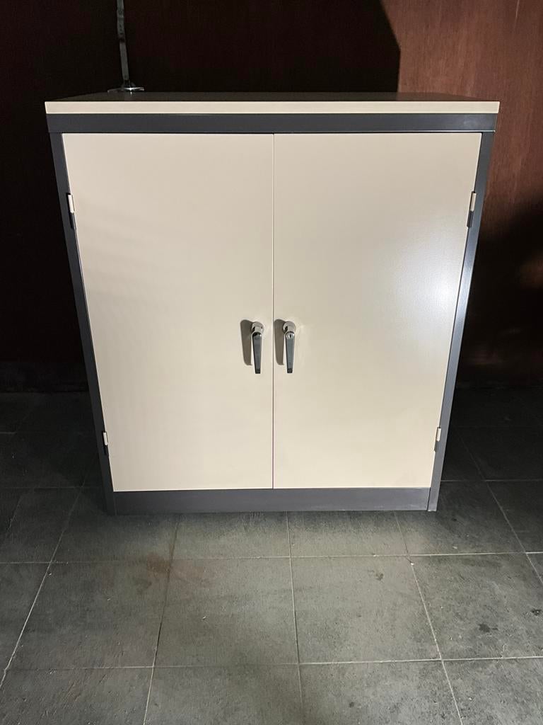 Twee metalen kasten mewaf, Ophalen, Gebruikt, 100 tot 150 cm, Meerdere deuren