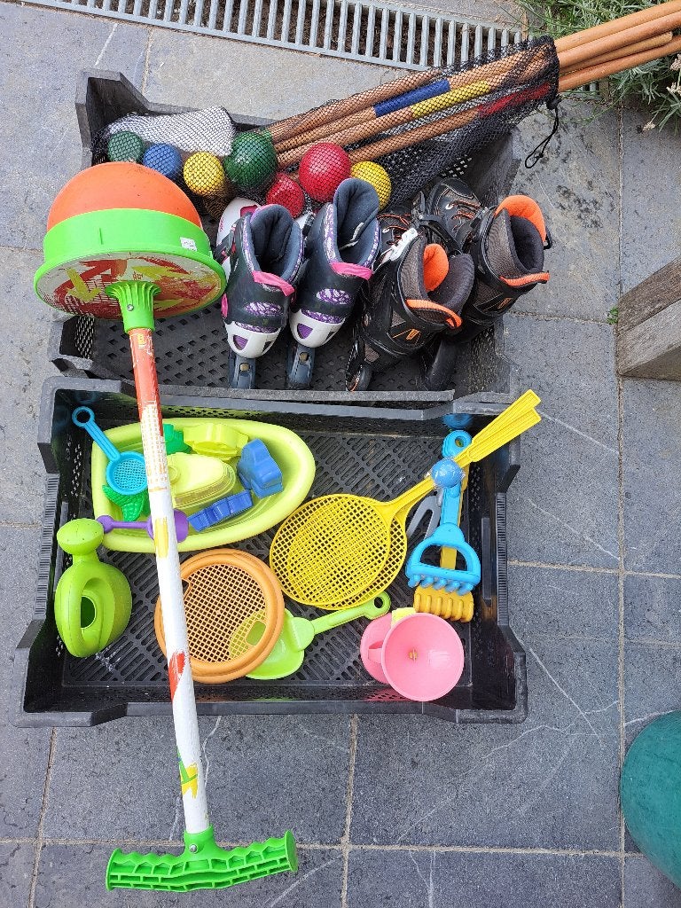 Set van buitenspeelgoed, Ophalen, Gebruikt