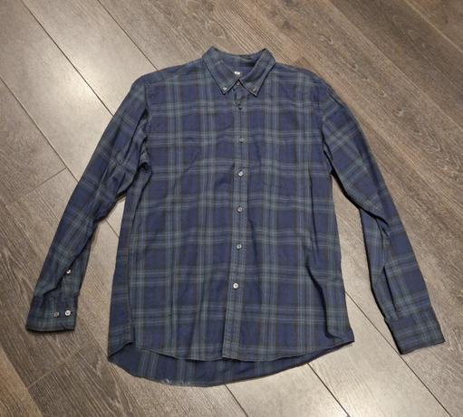 Chemise Uniqlo M , Ophalen of Verzenden, Zo goed als nieuw, Blauw, Halswijdte 39/40 (M)