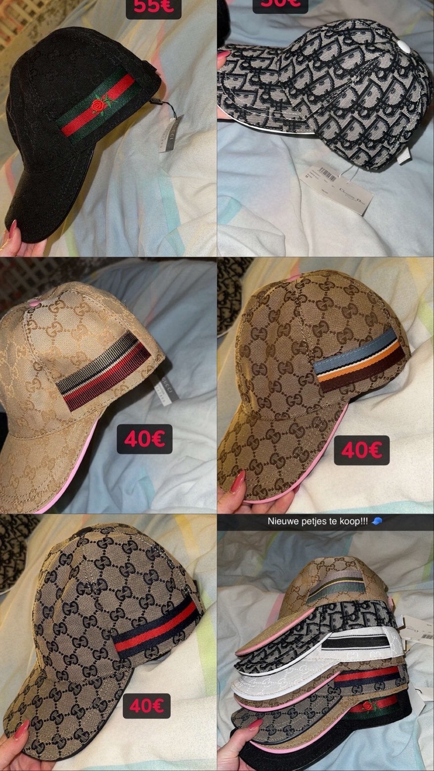 Gucci petjes en dior, Enlèvement, Neuf, Casquette