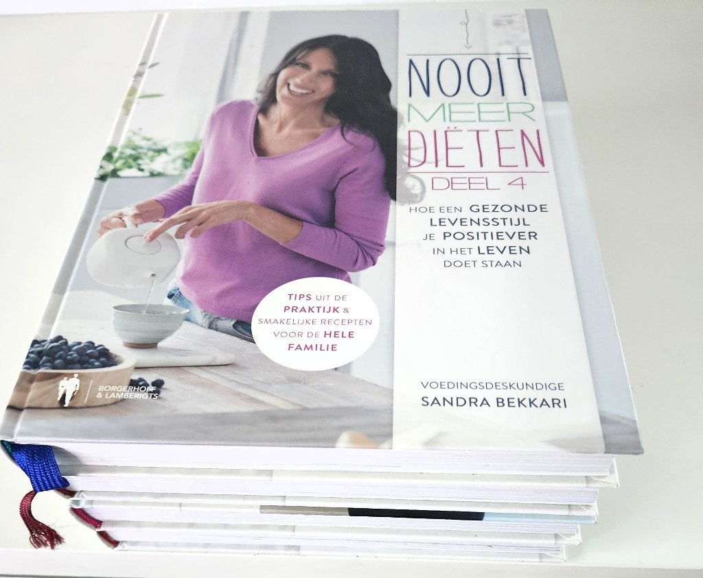 Nooit Meer Diëten kookboeken Sandra Bekkari 1 tem 4, Boeken, Ophalen of Verzenden