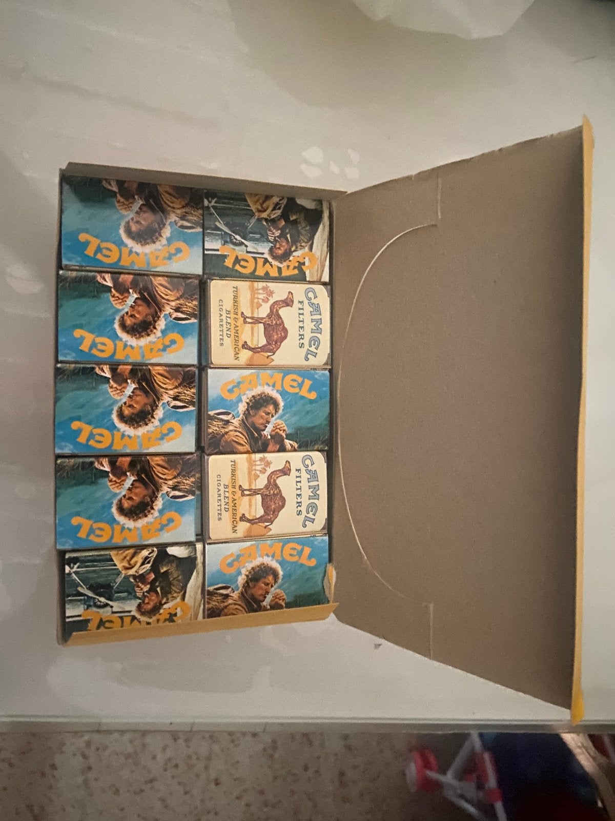 oude kamelenluciferdoos, Ophalen of Verzenden, Zo goed als nieuw