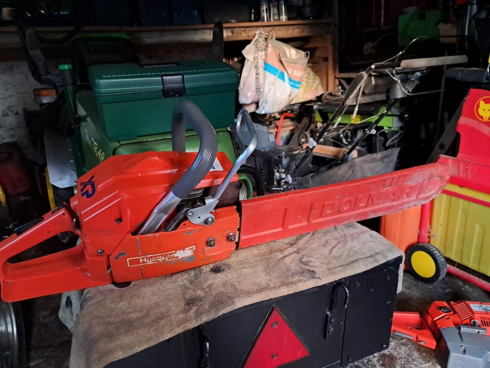 husqravana 266 se kettingzaag 61cc, Ophalen, Kettingzaag