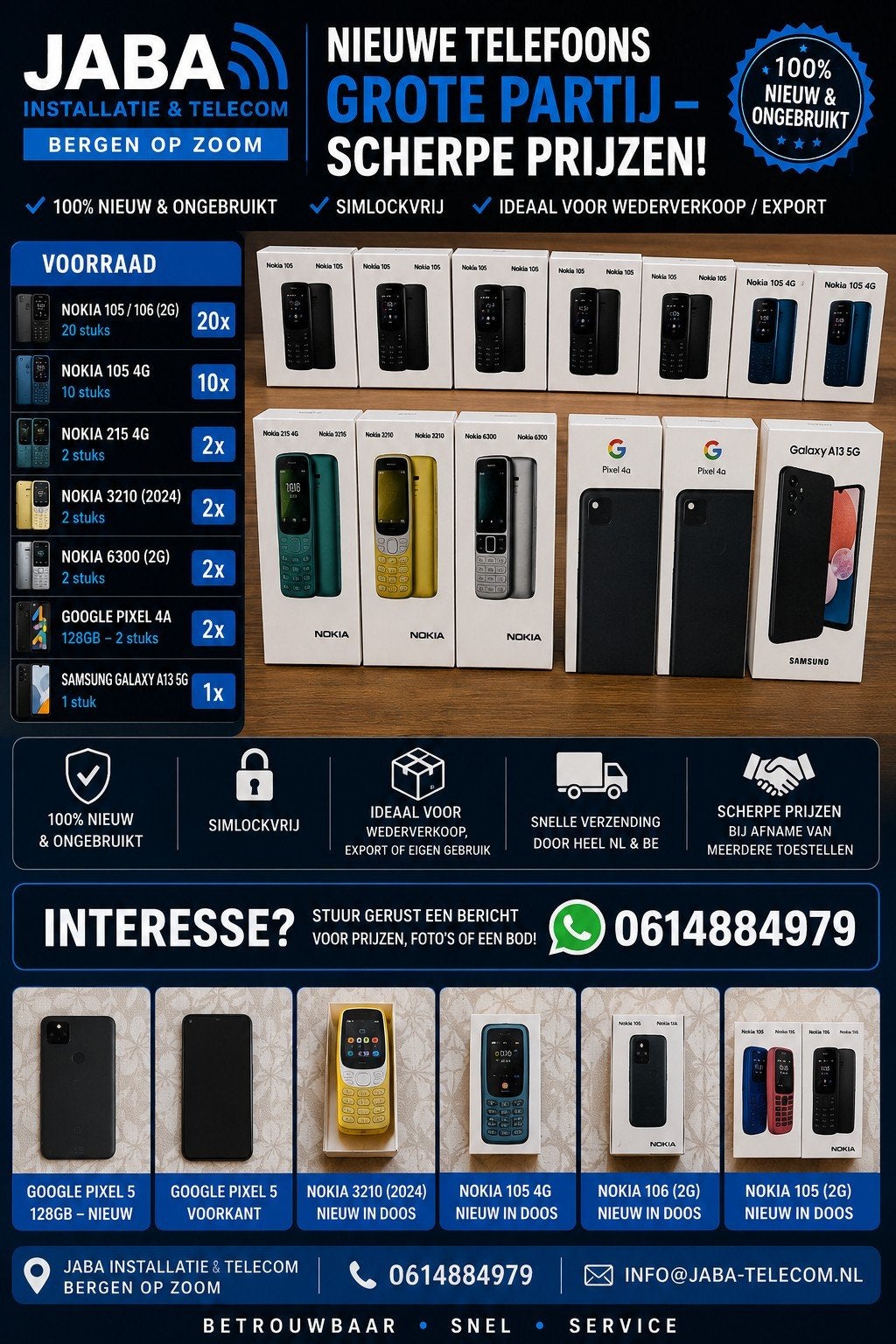 Diverse telefoons, Telecommunicatie, Ophalen of Verzenden