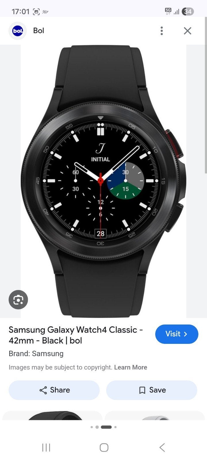 Samsung galaxy watch 4 classic, Ophalen