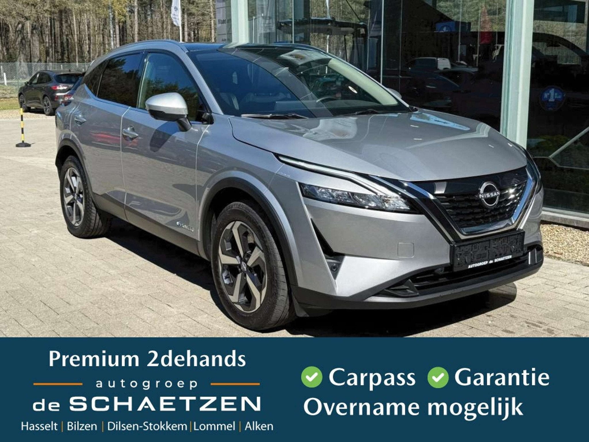 Nissan QASHQAI E-power (bj 2024, automaat), Auto's, Nissan, Automaat, Stof, Gebruikt, Zwart