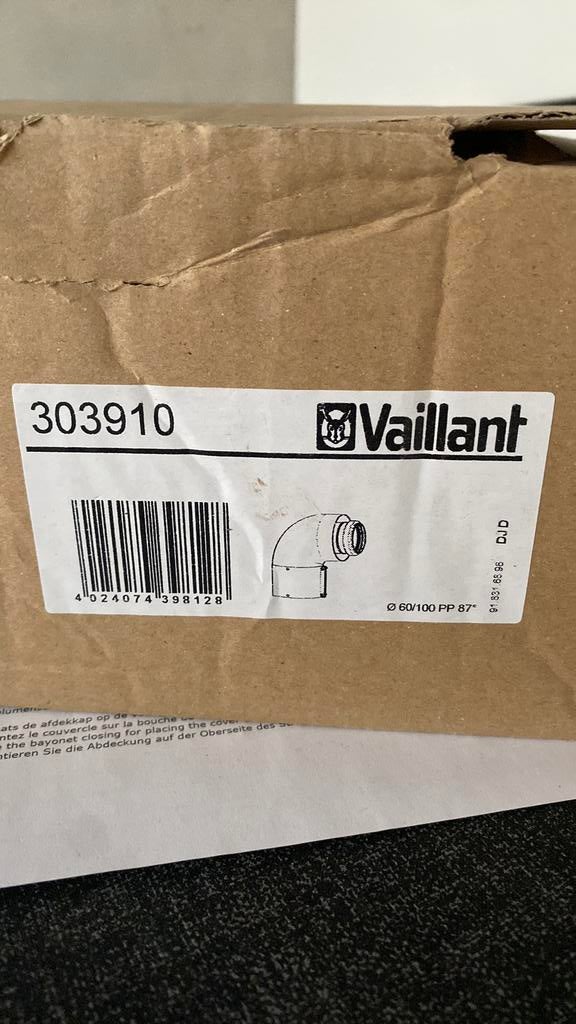 VAILLANT - bocht 87gr - 60/100, Enlèvement, Neuf, Chaudière CC ou Chaudière combinée