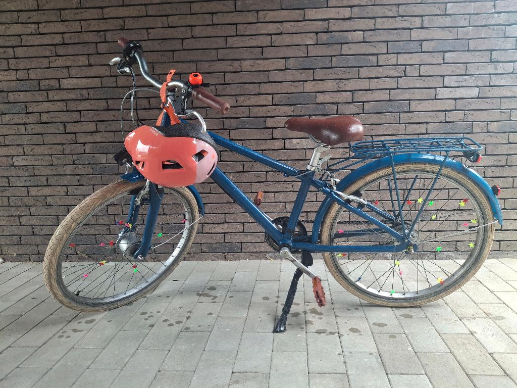 Kinderfiets 24 inch + Helm inbegrepen, Vélos & Vélomoteurs, Vélos | Filles, Utilisé, 24 pouces, Frein à main, Vitesses, Enlèvement