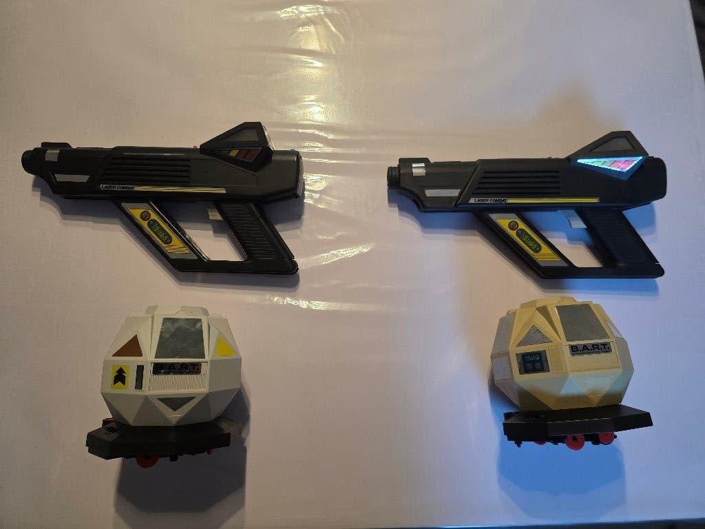 Laser game vintage jeux 1985 fonctionnel, Hobby en Vrije tijd, Ophalen of Verzenden, Gebruikt, Figuurtje(s)