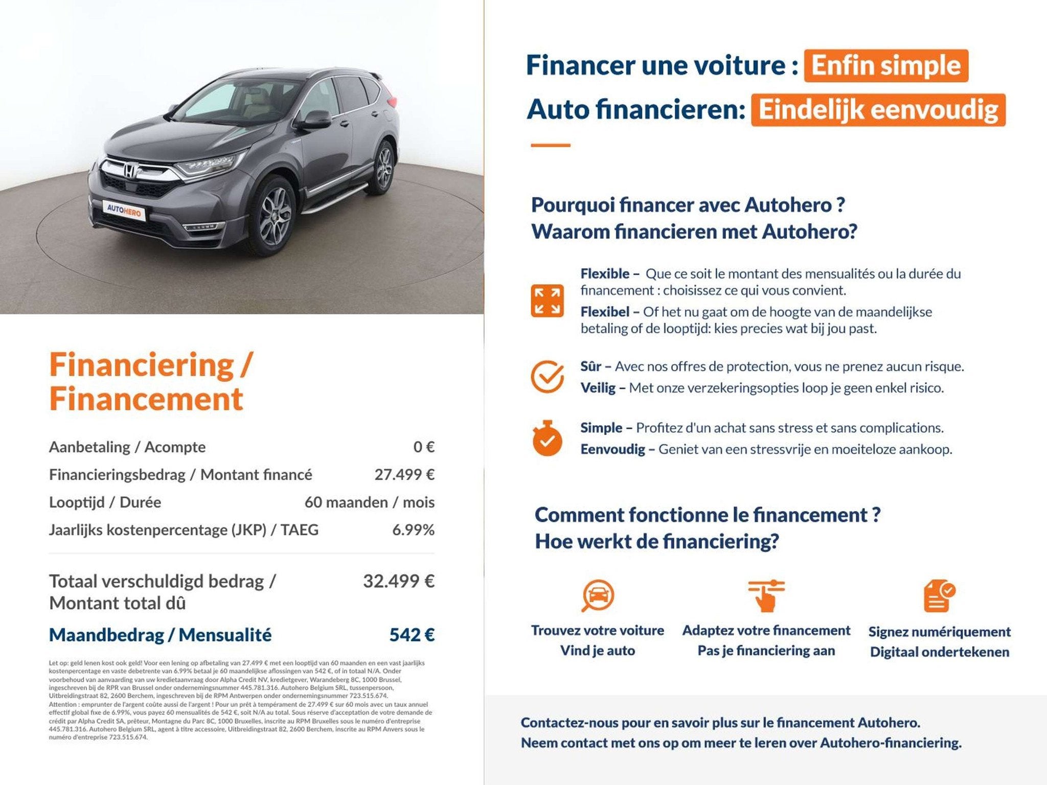 Honda CR-V 2.0 i-MMD Hybrid Executive 4WD (automatique), Autos, Cuir, Argent ou Gris, Achat, 5 portes